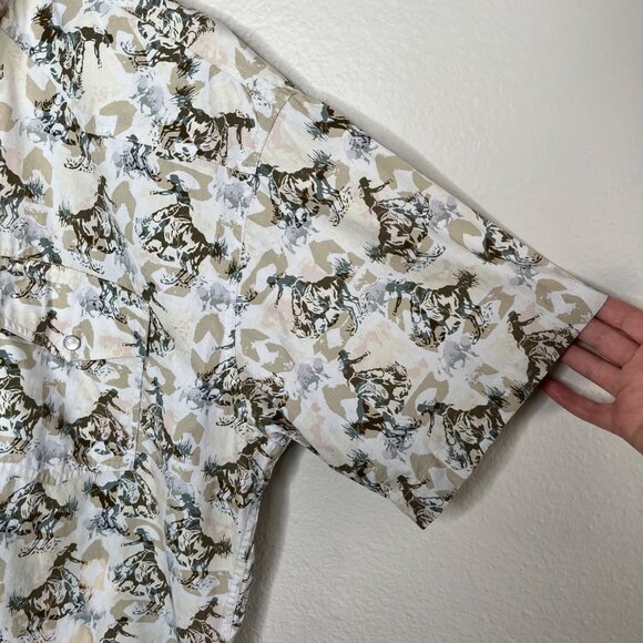 Pendleton Mens Western Pearl Snap Short Sleeve Button-Up Shirt Medium - Picture 2 of 9